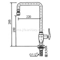 Dapur Sink Ketuk Air Dingin Hanya Spout Rotable